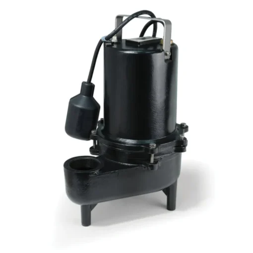 ECO-FLO 1/2 HP 7800 gph Cast Iron Wide Angle Sewage Pump