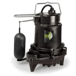 ECO-FLO 1/3 HP 3160 gph Cast Iron Vertical Float Switch AC Submersible Sump Pump