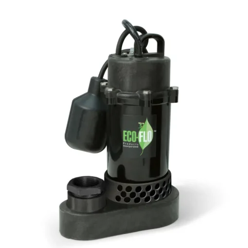 ECO-FLO 1/3 HP 3600 gph Thermoplastic Tethered Float Switch AC Submersible Sump Pump