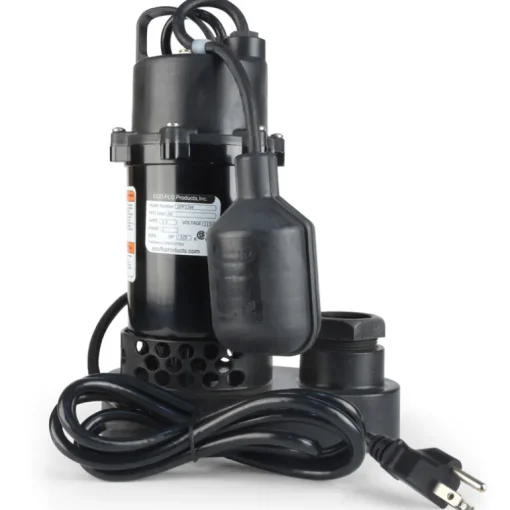 ECO-FLO 1/3 HP 3600 gph Thermoplastic Tethered Float Switch AC Submersible Sump Pump