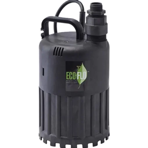 ECO-FLO SUP Series 1/3 HP 2880 gph Thermoplastic Switchless Switch Submersible Utility Pump