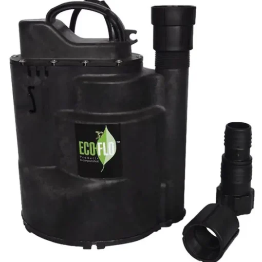 ECO-FLO SUP Series 1/2 HP 2520 gph Thermoplastic Switchless Switch Submersible Utility Pump