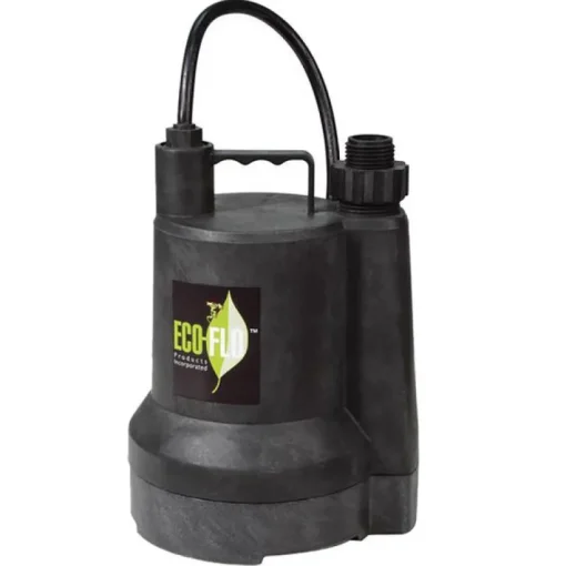 ECO-FLO SUP Series 1/6 HP 1680 gph Thermoplastic Switchless Switch Submersible Utility Pump