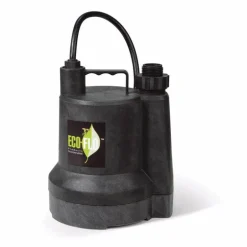 ECO-FLO SUP Series 1/4 HP 1980 gph Thermoplastic Switchless Switch Manual Submersible Utility Pump