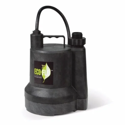 ECO-FLO SUP Series 1/4 HP 1980 gph Thermoplastic Switchless Switch Manual Submersible Utility Pump