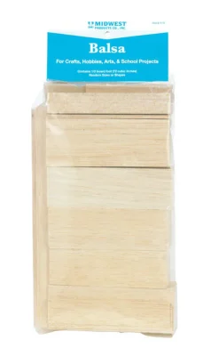 Economy Balsa Wood Bag, 72 Cu. In.