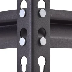 Edsal Black Steel Muscle Rack Adjustable Shelving Unit 1750 lbs. Capacity 72 H x 34 W x 14 D in.