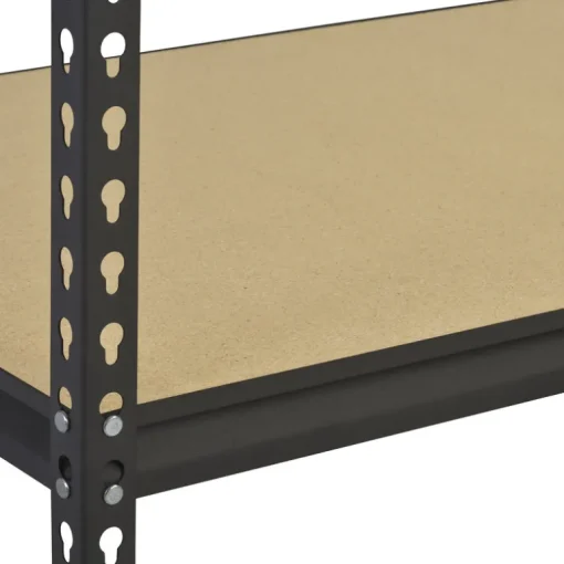 Edsal Black Steel Muscle Rack Adjustable Shelving Unit 1750 lbs. Capacity 72 H x 34 W x 14 D in.