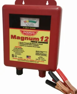 Electric Fence Charger, 30-Mile, Low Impedance, 12-Volt Battery