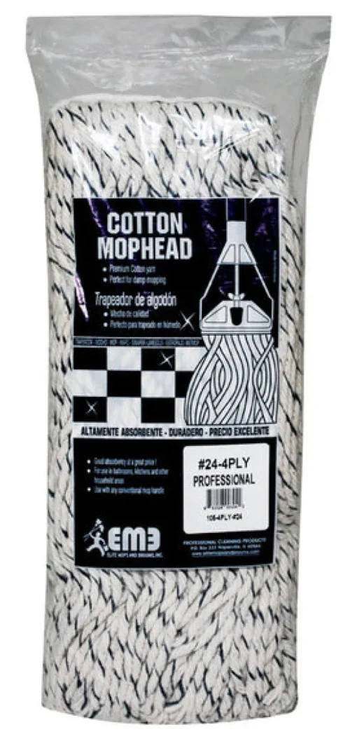 Elite #24 Cut End 4-Ply Cotton Mop Head 1 pk (Pack of 6)