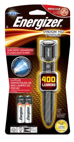 Energizer 400 lm Gray LED Flashlight AA Battery