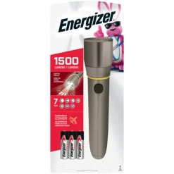 Energizer 1500 lm Silver LED Flashlight AA Battery
