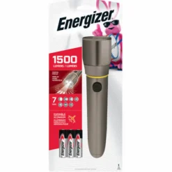 Energizer 1500 lm Silver LED Flashlight AA Battery