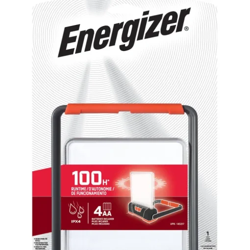 Energizer Fusion Black/Orange Polyethylene Impact-Resistant 240 lm. Folding Flashlight Lantern