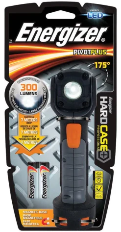 Energizer Hard Case 300 lm Black LED Flashlight AA Battery
