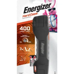 Energizer Hard Case 400 lm Black LED Flashlight AA Battery