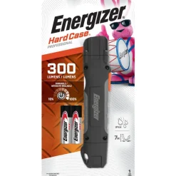 Energizer Hard Case 300 lm Black LED Work Light Flashlight AA Battery