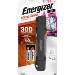 Energizer Hard Case 300 lm Black LED Work Light Flashlight AA Battery