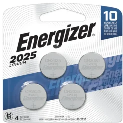 Energizer Lithium 2025 3 V 0.2 mAh Button Cell Battery 2025BP-4 4 pk