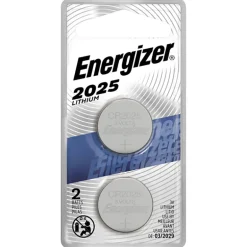 Energizer Lithium 2025 3 V Electronic/Watch Battery 2 pk