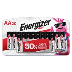 Energizer Max AA Alkaline Batteries 20 pk Carded