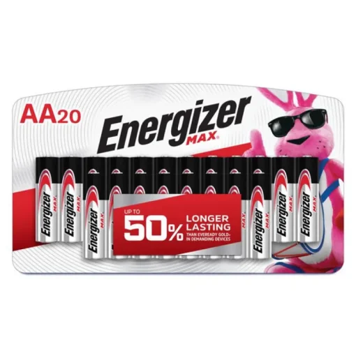 Energizer Max AA Alkaline Batteries 20 pk Carded