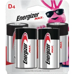 Energizer MAX D Alkaline Batteries 4 pk Carded (Pack of 12)