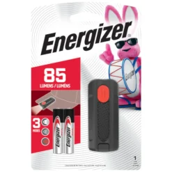 Energizer Plastic Case Black Alkaline AAA Battery Impact Resistant LED Cap Light 85 lm