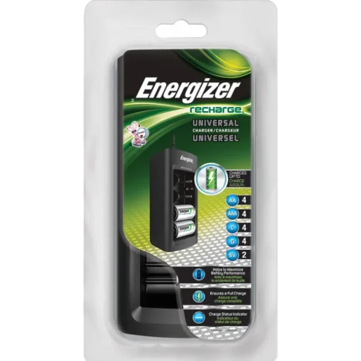 Energizer Recharge 4 Battery Black Universal Battery Charger