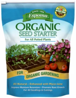 Espoma Myco-Tone Organic Seed Starter Mix 8 qt. for All Seedlings and Cuttings (Pack of 6)