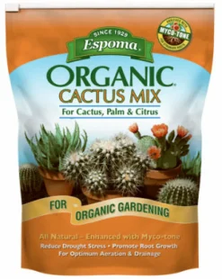Espoma Organic Organic Cacti, Citrus and Palm Potting Mix 4 qt (Pack of 12)