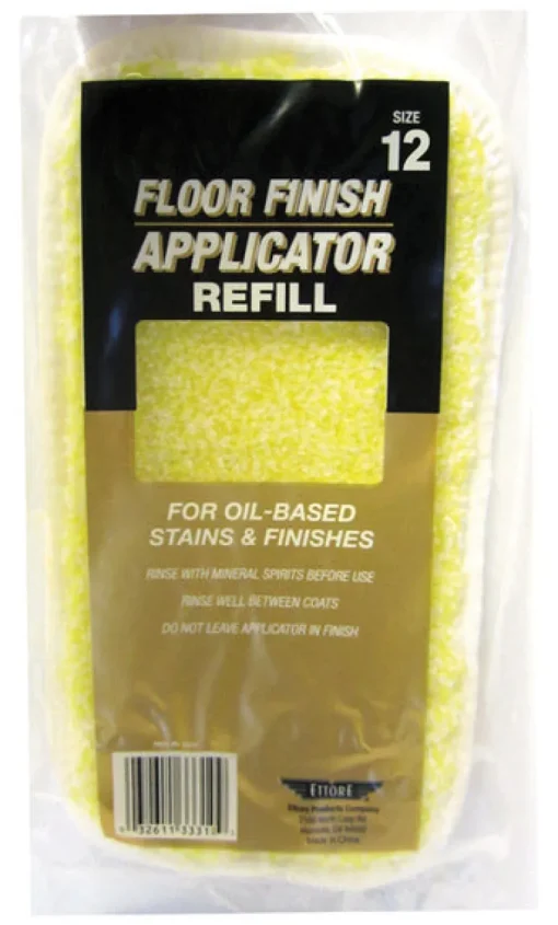 Ettore 12 in. Floor Applicator Microfiber Refill Pad 1 pk