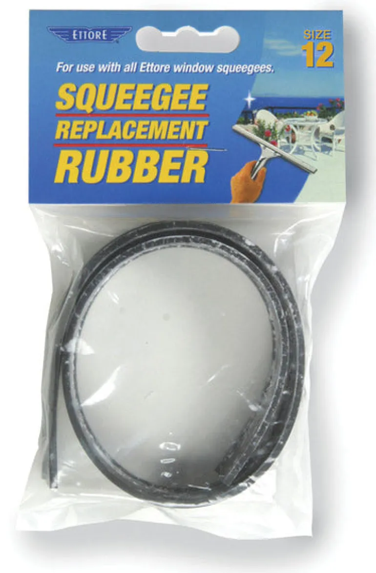 Ettore 12 in. Rubber Squeegee Replacement Rubber