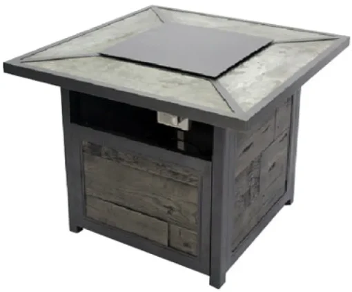 Evanston Gas Firepit, 38-In. Square