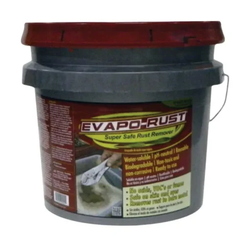 Evapo-Rust Clear to Bright Yellow Non-Toxic Rust Remover Liquid 3.5 gal. with Dip Basket
