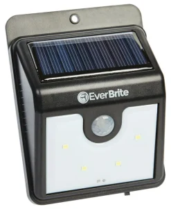 Ever Brite As Seen on TV Motion-Sensing Solar Powered LED Black Security Light