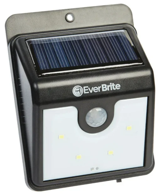 Ever Brite As Seen on TV Motion-Sensing Solar Powered LED Black Security Light