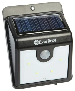 Ever Brite As Seen on TV Motion-Sensing Solar Powered LED Black Security Light