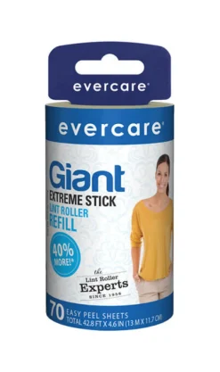 Evercare Paper Lint Roller 8.25 in. W x 4.6 in. L (Pack of 6)