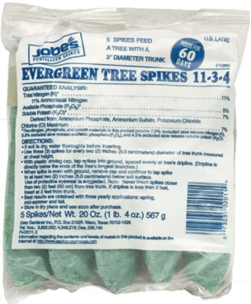 Evergreen Tree Spikes, 11-3-4, 5-Pk.