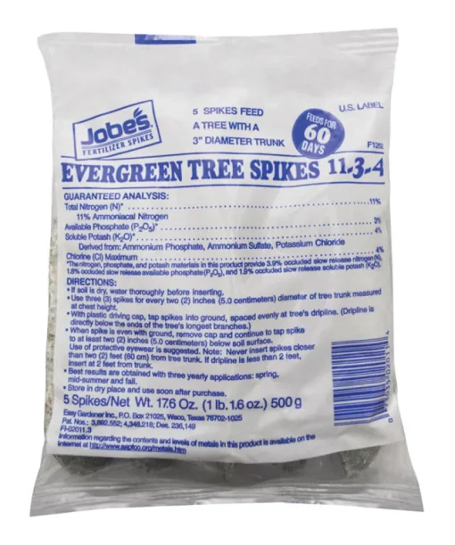 Evergreen Tree Spikes, 11-3-4, 5-Pk.