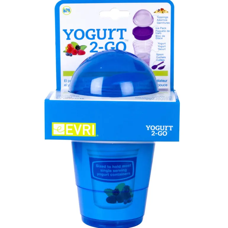 Evri Yogurt 2-Go 18.7 oz Assorted Yogurt and Snack Container 1 pk