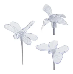 Exhart Plastic White 22 in. H Solar Garden Stake (Pack of 12)