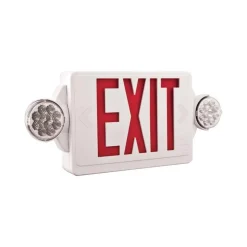 Exit with Emergency Lights LED Indoor Illuminated Sign