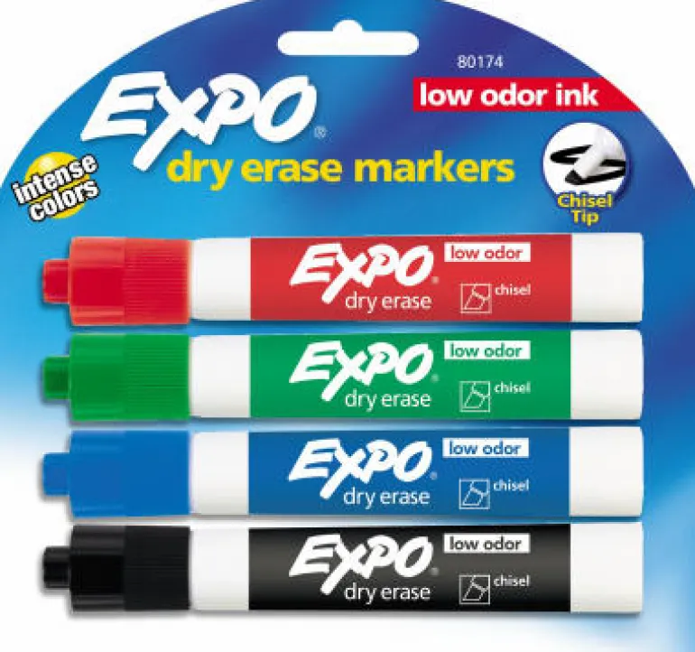 EXPO Assorted Dry Erase Marker 4 pk