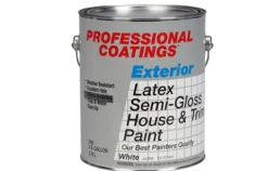 Exterior Latex Paint, White Semi-Gloss, 1-Gal. (Pack of 2)