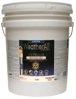 Extreme Latex Paint & Primer, White Satin, 5-Gals.