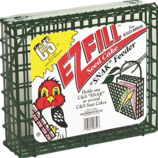 EZ Fill Seed Cake Snak Bird Feeder, Holds 56-oz. of Suet