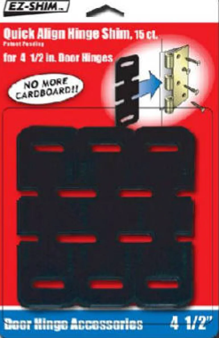 EZ SHIM 1.4 in. W x 4.5 in. L Plastic Hinge Shim 15 pk