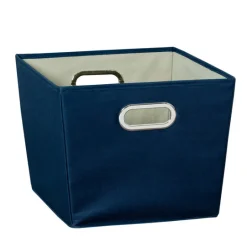 FABRIC STRG BIN NVY 11"
